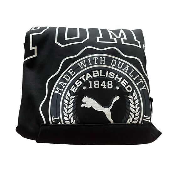 PUMA‎ Men's XXL Hoodie Black Sporty Athletic Cotton Blend Casual - Picture 3 of 7